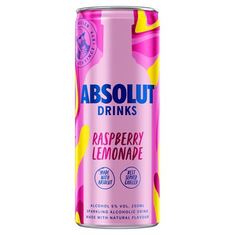 absolut raspberry and lemonade.